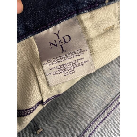 NYDJ Womens Jeans 24W Blue Cropped Denim Original slimming fit 59903 NWT - Picture 8 of 14